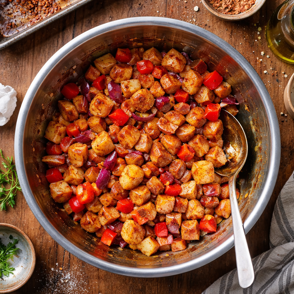 Southwest Spice Green Chile Bowl with fresh ingredients and spices