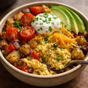 Southwest Spice Green Chile Bowl with fresh ingredients and spices
