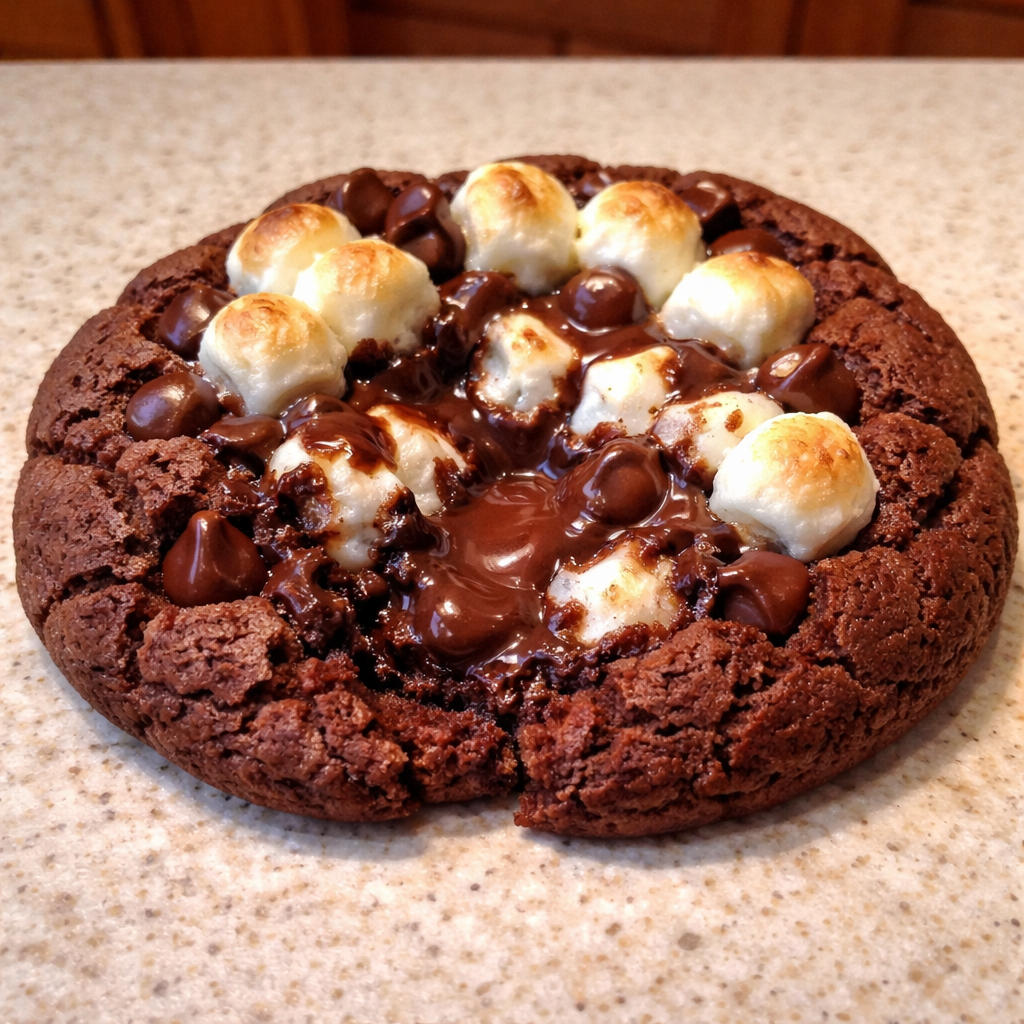 1735855495790-1eofsk8z Marshmallow Hot Cocoa Surprise Cookies fresh out of the oven