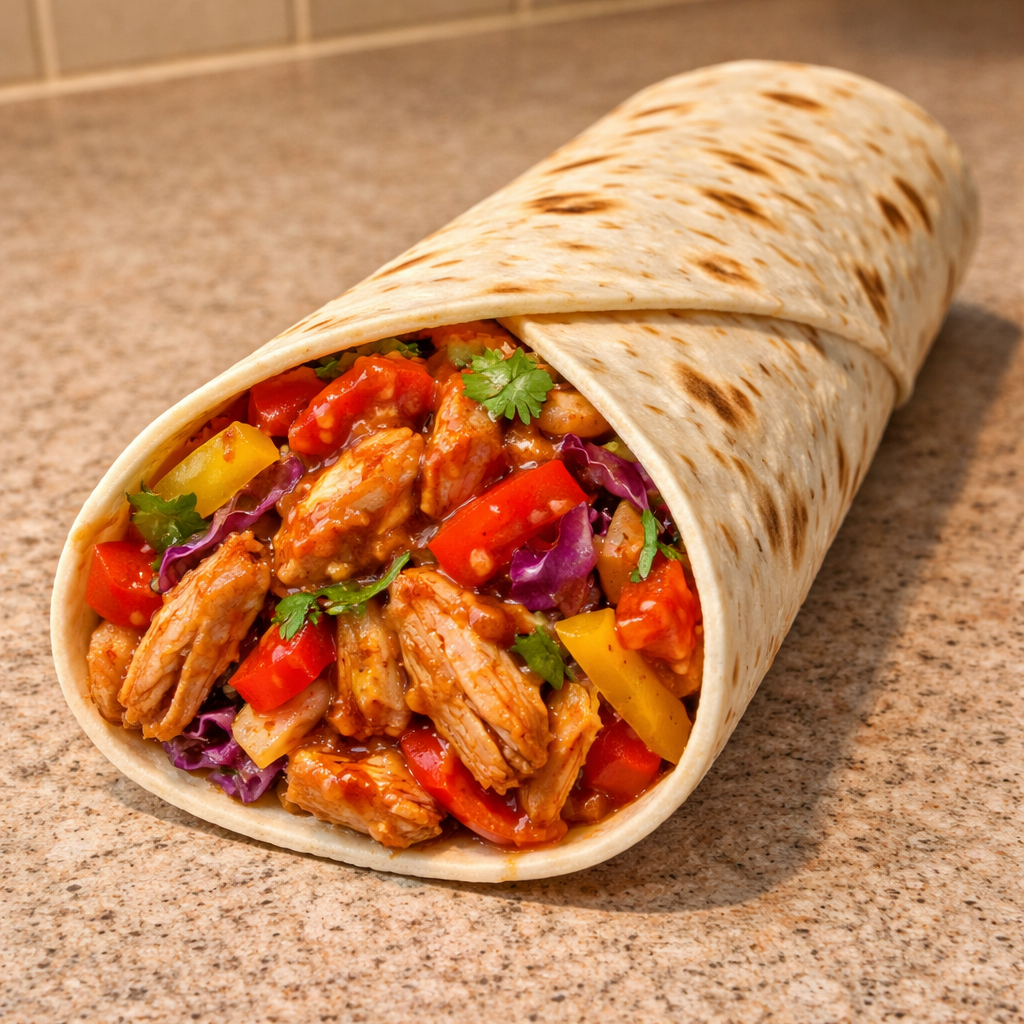 1735855500050-b33rq64b Sweet Chili Chicken Wraps with fresh ingredients and vibrant flavors
