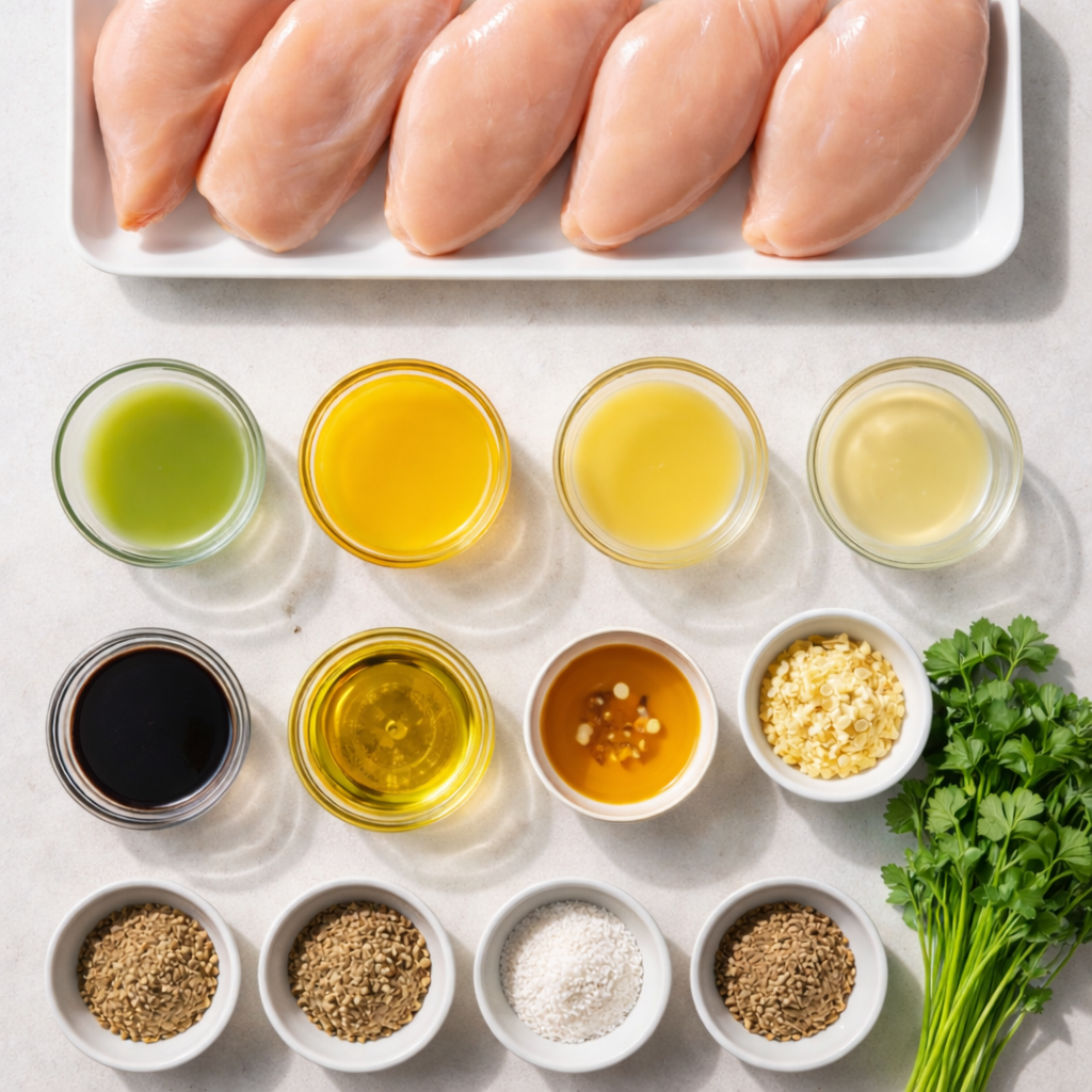 Grilled chicken marinated in citrus for a tropical Key West flavor