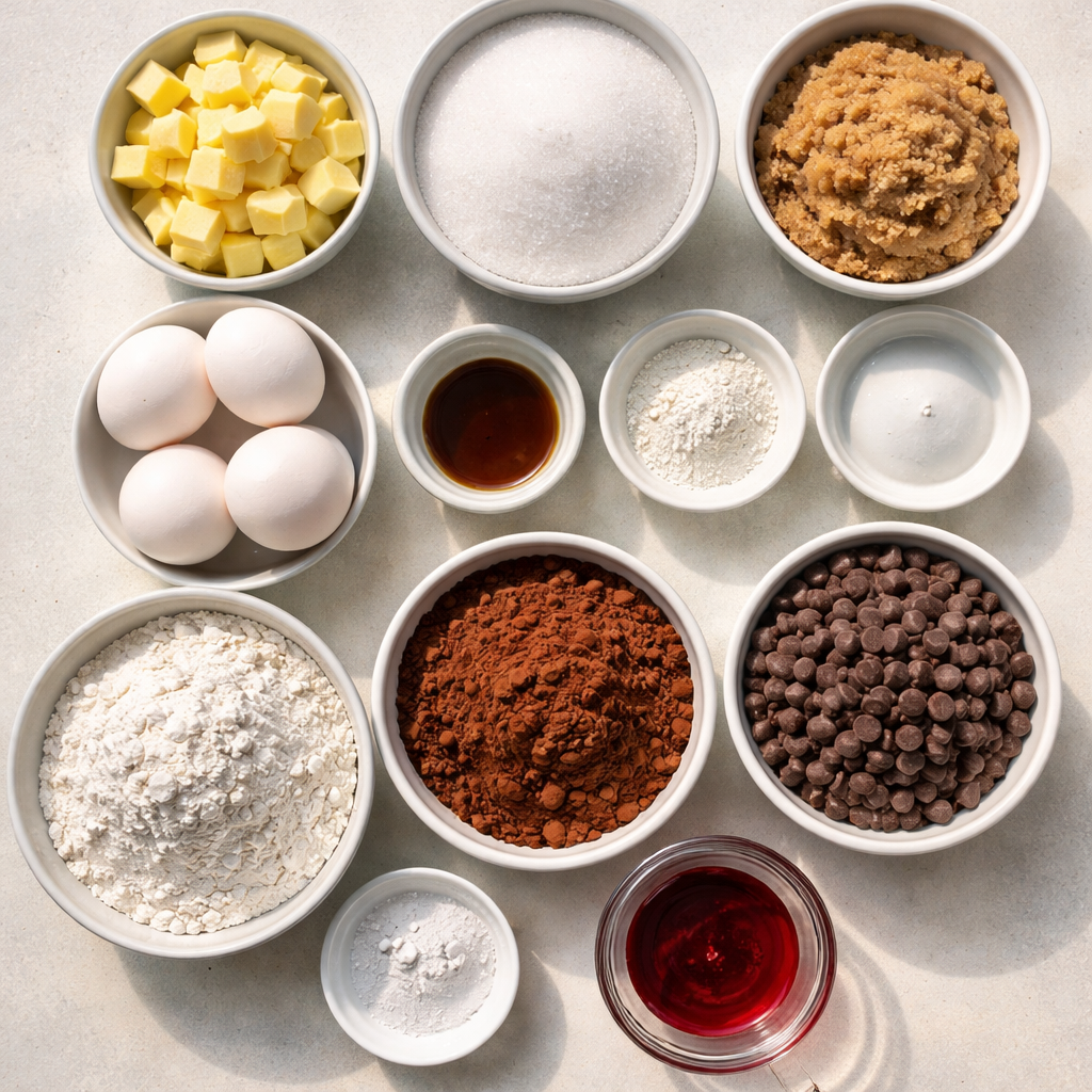 Delicious Red Velvet Brownies topped with cream cheese frosting