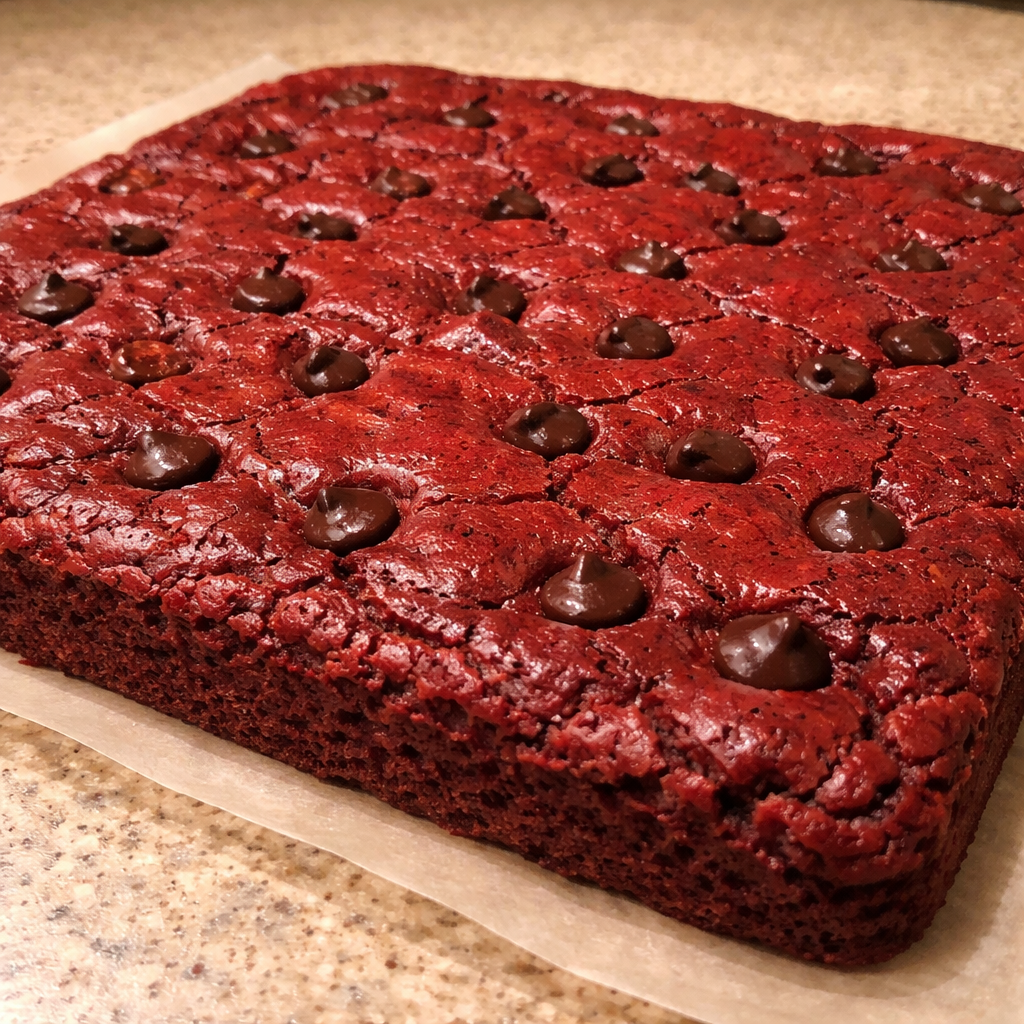 1735855500050-b33rq64b Delicious Red Velvet Brownies topped with cream cheese frosting