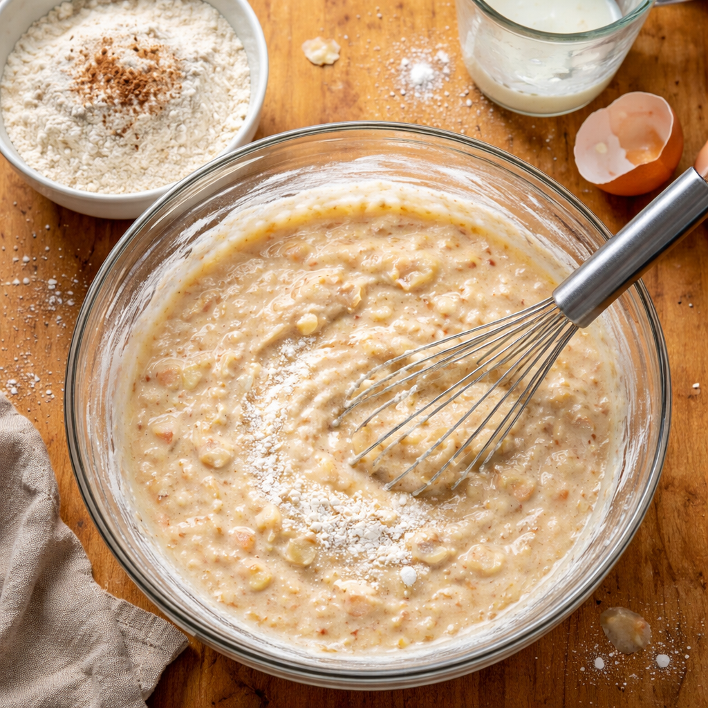 Delicious apple yogurt pancakes topped with fresh fruit and syrup