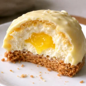 Freshly baked lemon cream puffs filled with creamy lemon custard