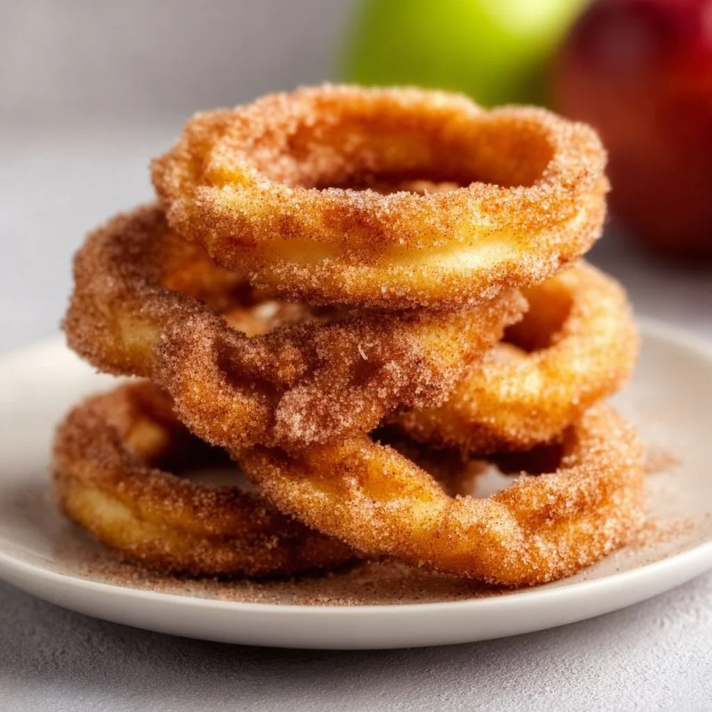 Air Fryer Cinnamon Apple Rings