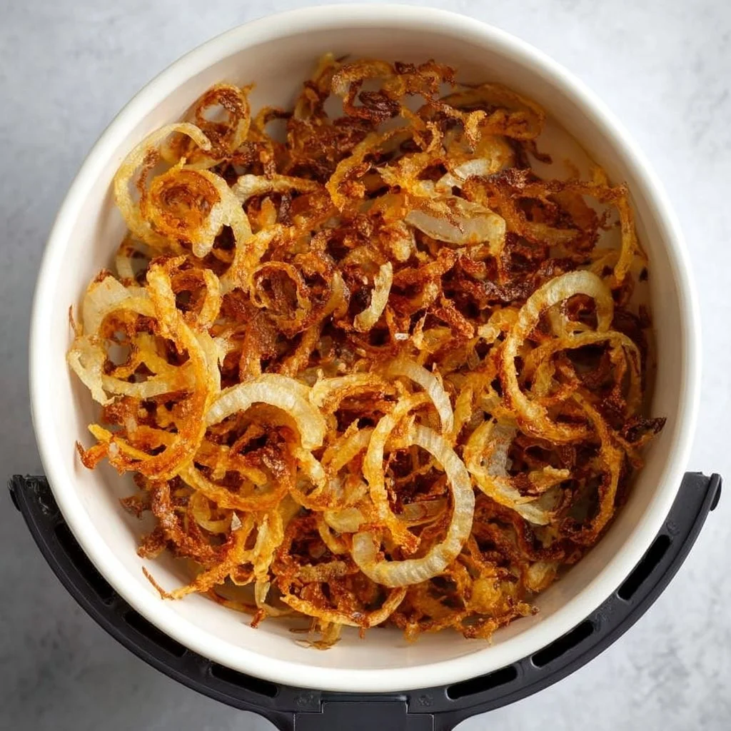 1735855500050-b33rq64b A bowl of air fryer crispy onions, a tasty and crunchy snack.