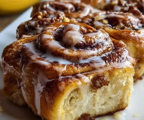 Banana Bread Cinnamon Rolls