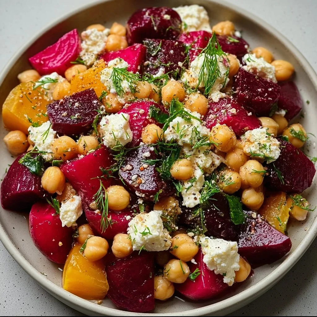 Chickpea, Beet, and Feta Salad