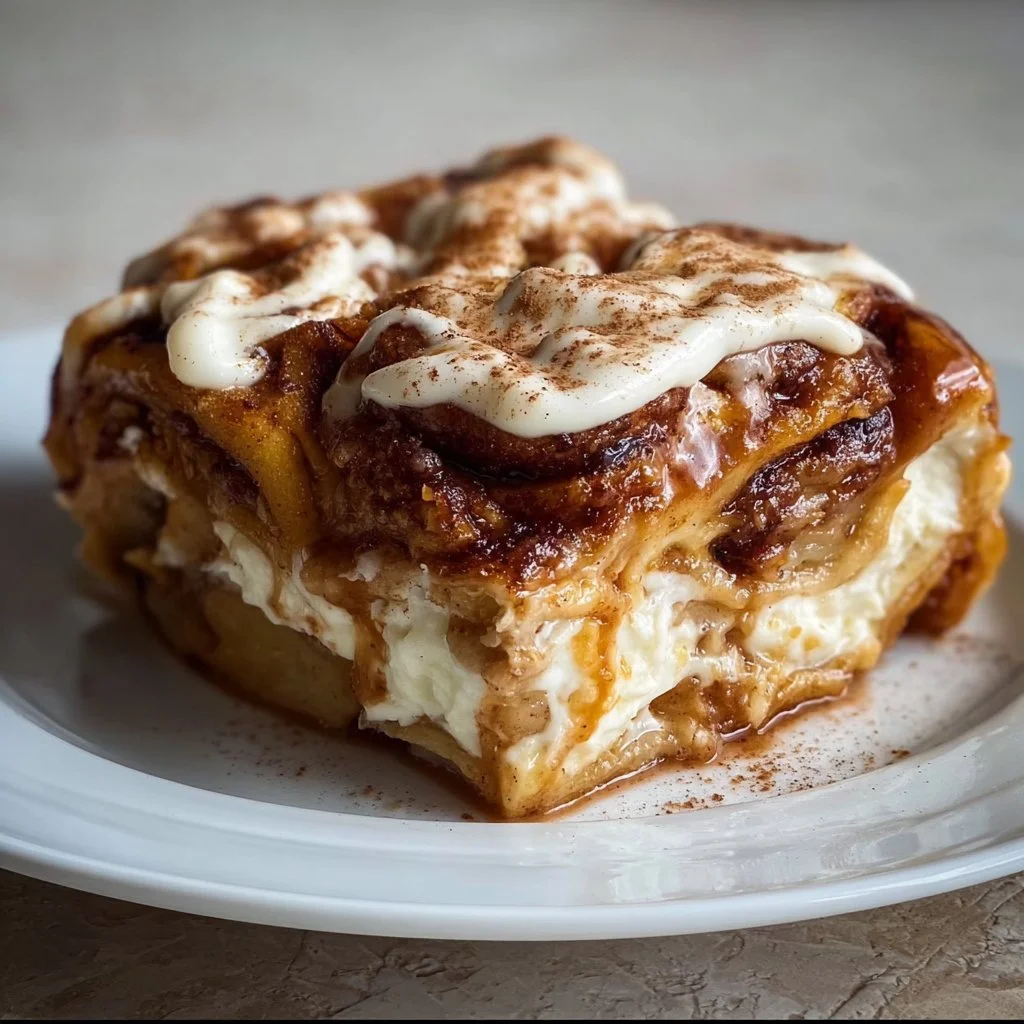 Cinnamon Roll Apple Lasagna