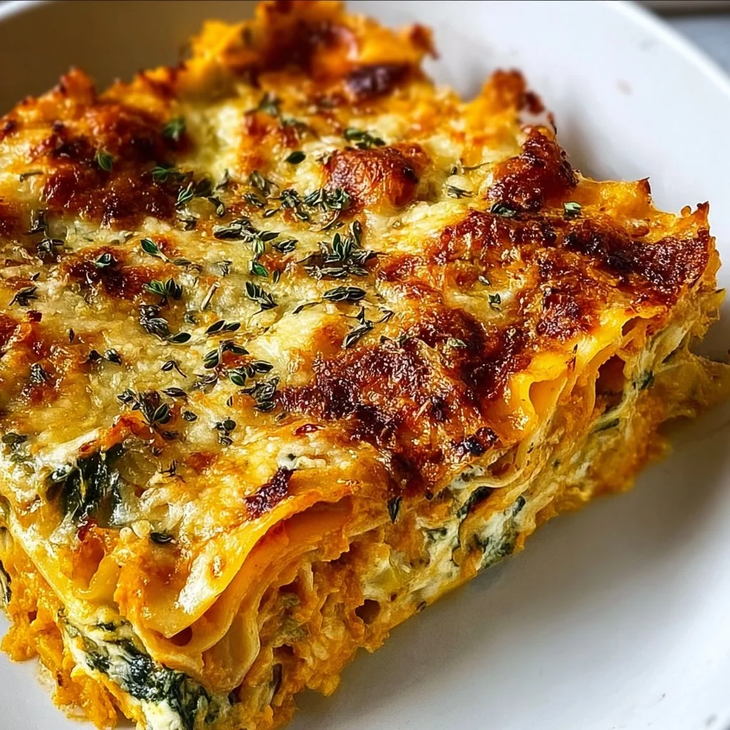 Comforting Butternut Squash and Spinach Lasagna