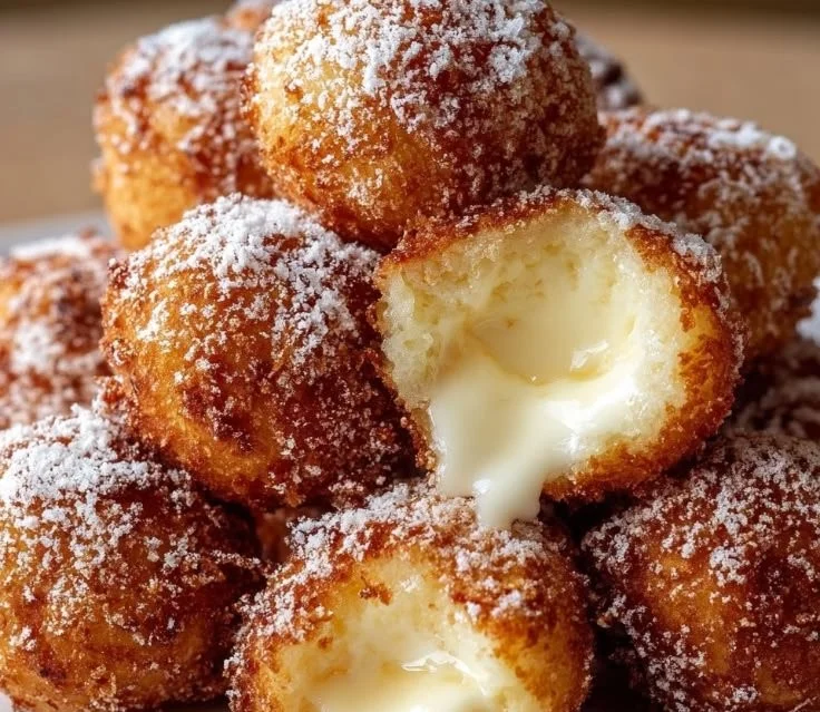 1735855500050-b33rq64b Delicious crispy fried cheesecake bites served on a plate.