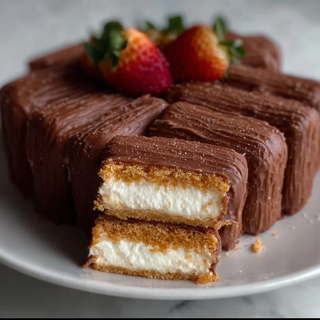 Delicious Vanilla Speculoos Crêpe Cake made with healthy ingredients.