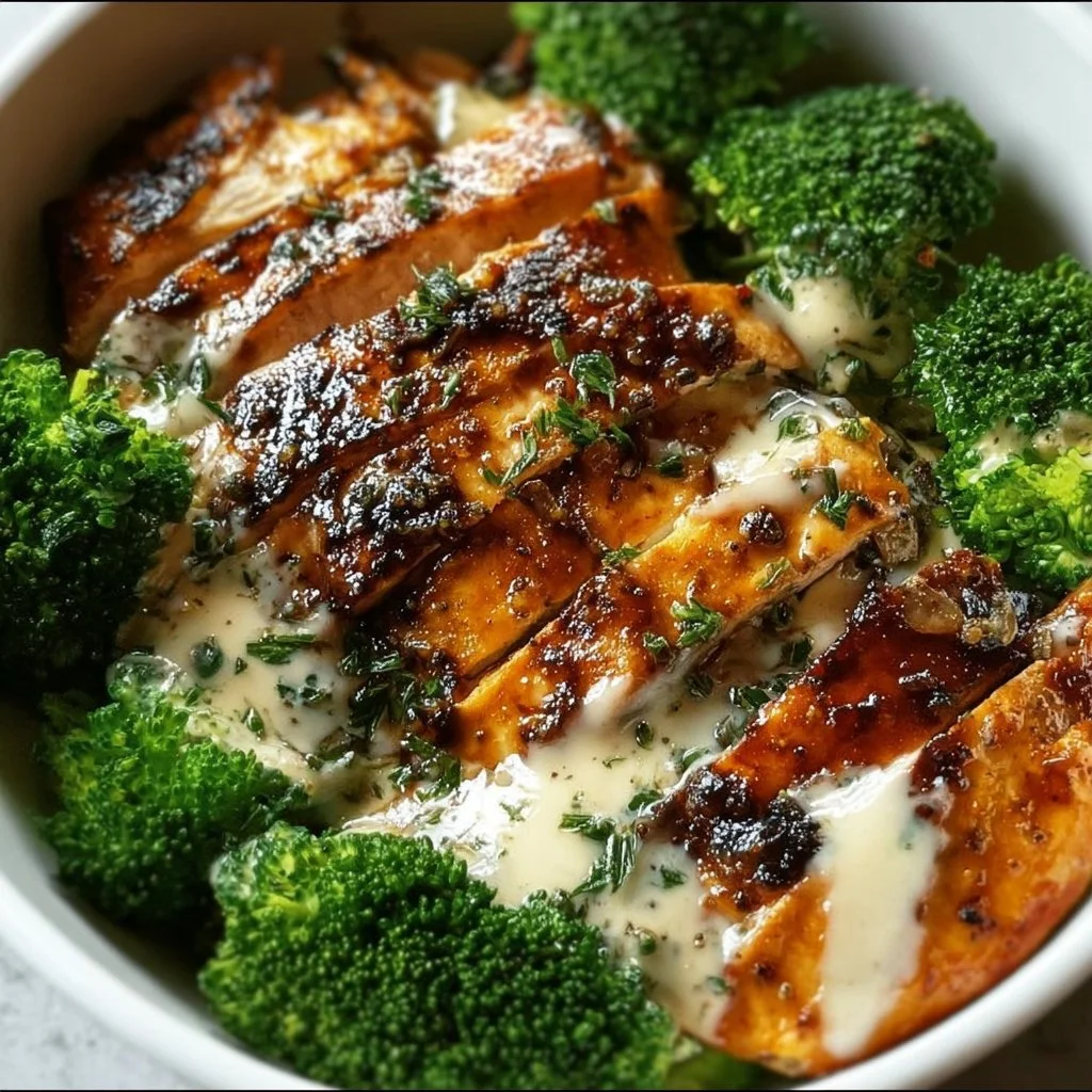 Grilled Chicken and Broccoli Bowl