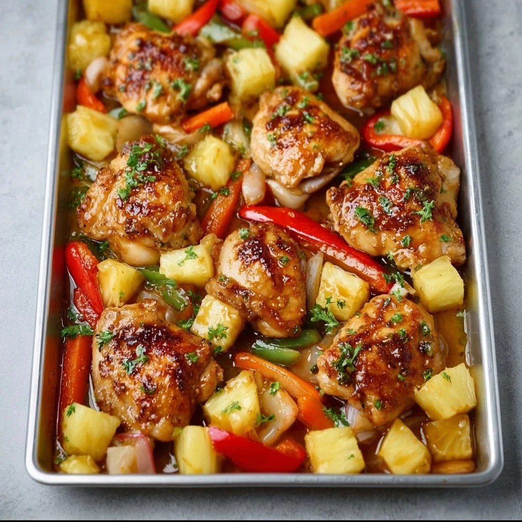 Hawaiian Chicken Sheet Pan