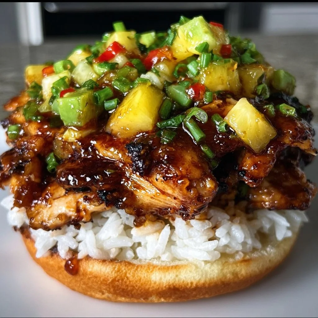Hawaiian Turned Chicken Stack