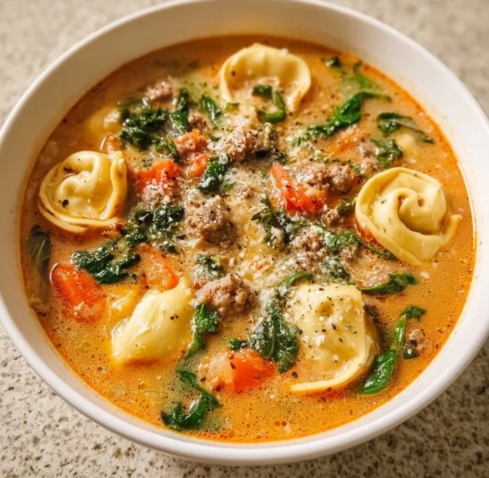 Italian Sausage Tortellini Soup