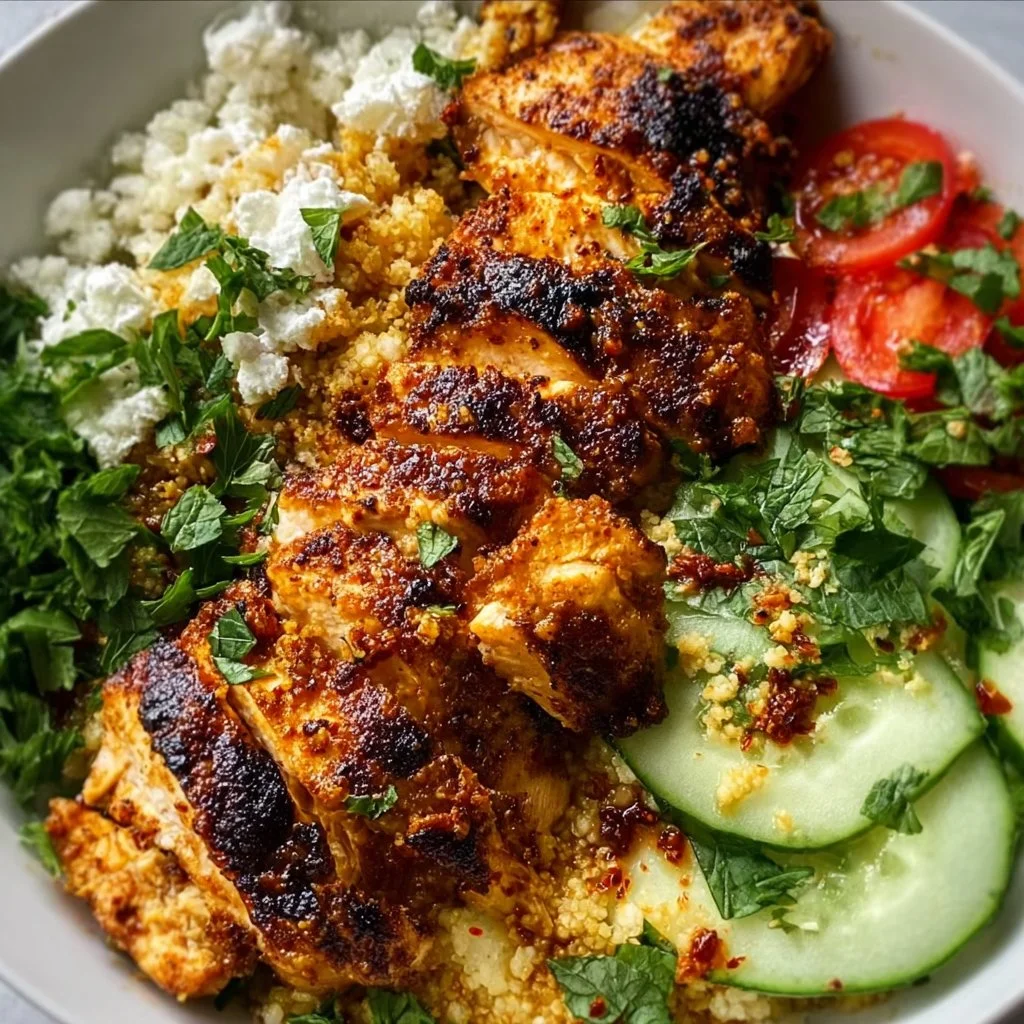 Lemon Chili Grilled Chicken Bowls