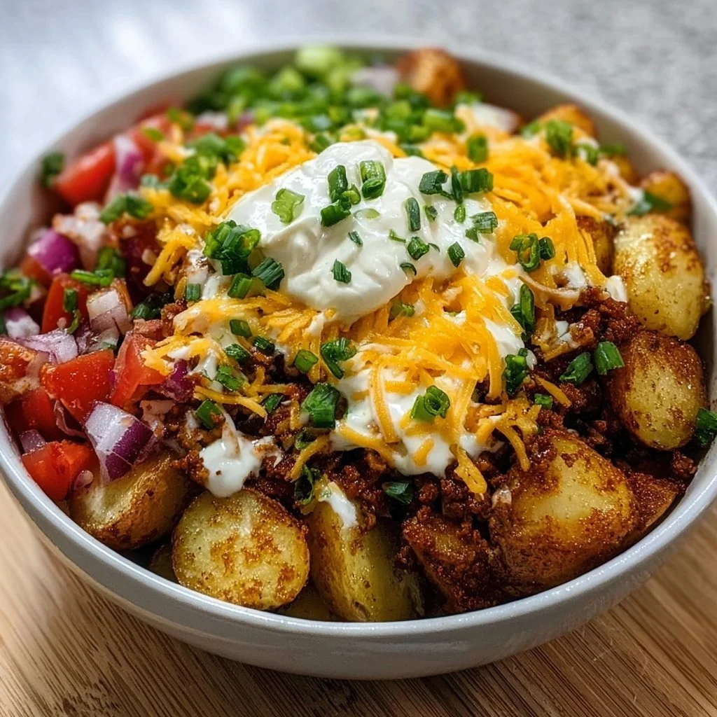 Loaded Potato Taco Bowl