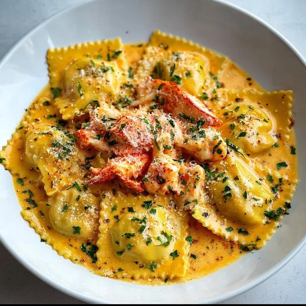 Lobster Ravioli Sauce with Creamy Lemon