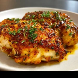 Deliciously tender melt-in-your-mouth chicken dish served with herbs and spices