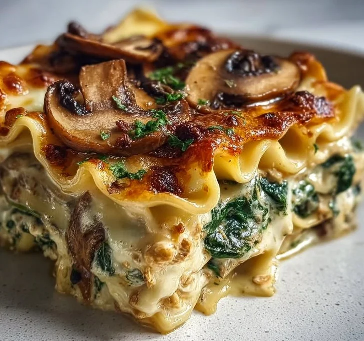 Mushroom and Spinach Lasagna