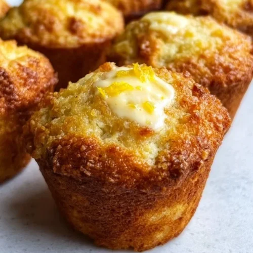 Delicious ricotta citrus banana muffins fresh out of the oven