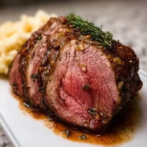 Deliciously cooked roast beef served with sides