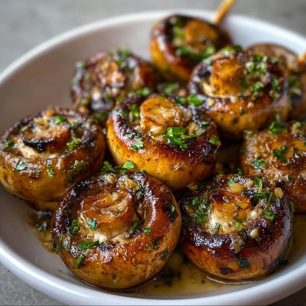 Sautéed Grilled Garlic Mushrooms