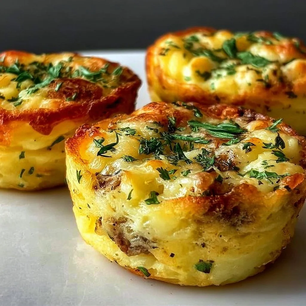 Stuffed Mashed Potato Nests