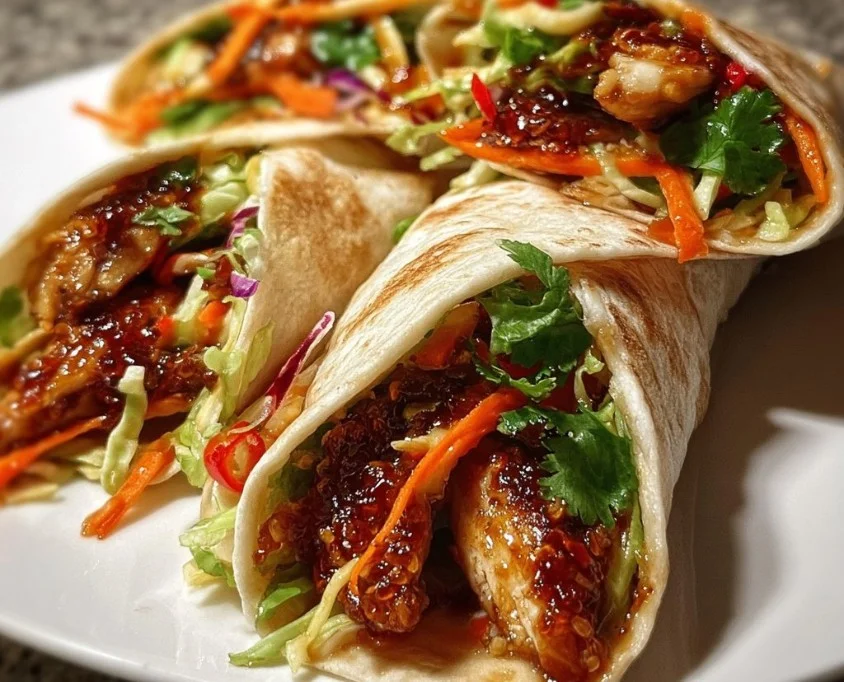 Sweet Chili Chicken Wraps