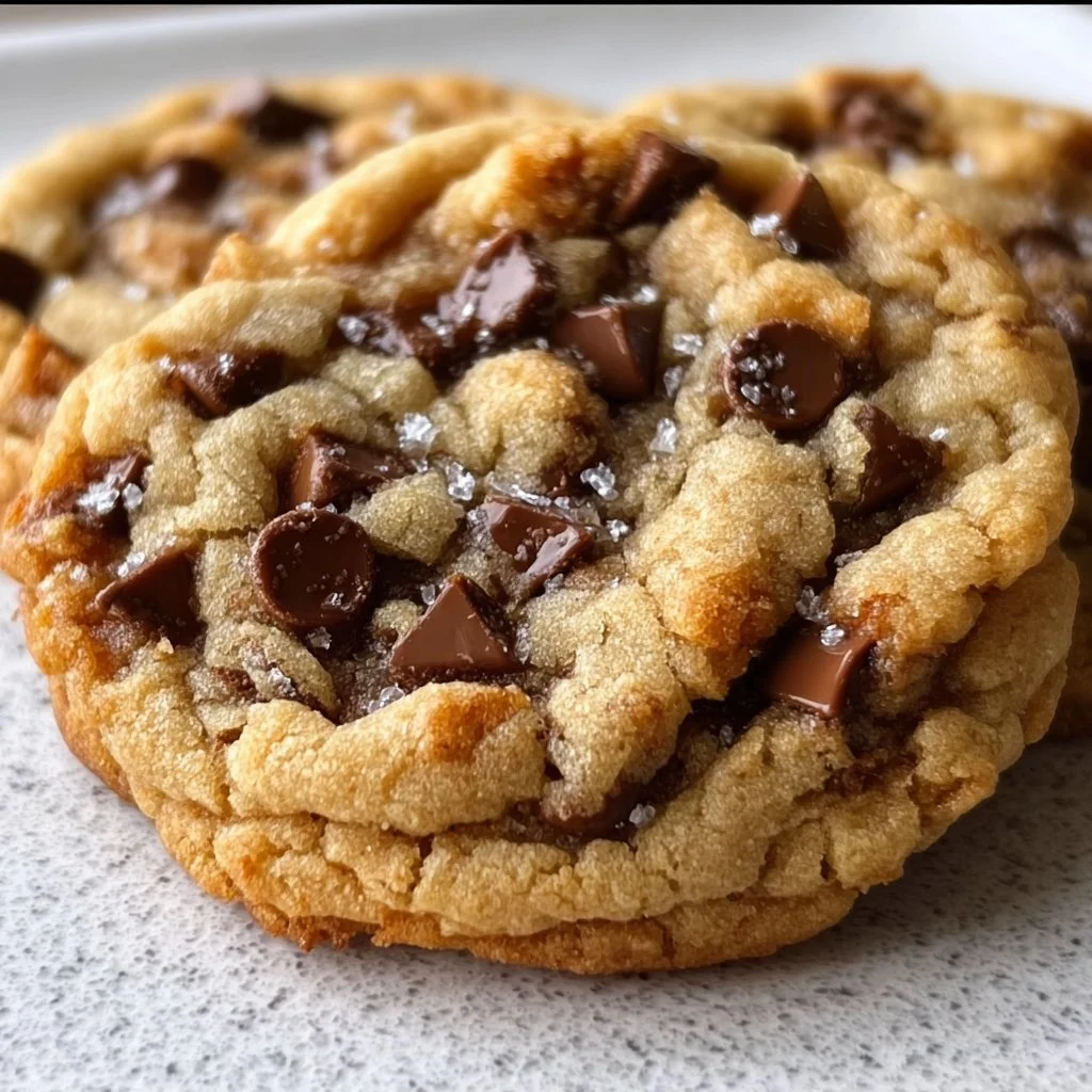 A plate of delicious cookies better than Toll House cookies with chocolate chips.