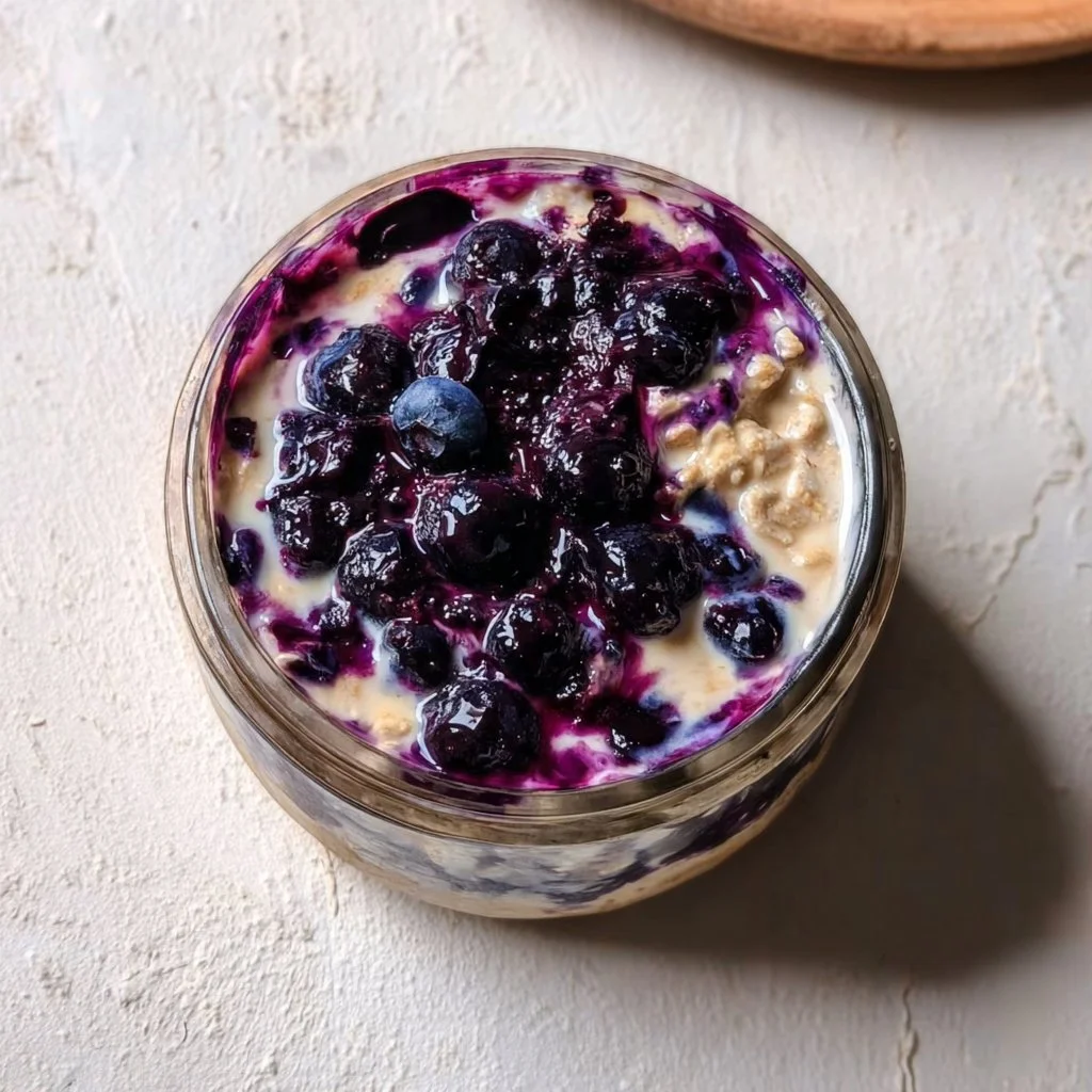 Blueberry Pie Overnight Oats