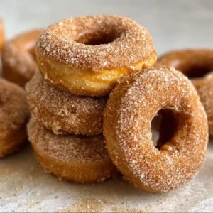 Freshly baked caramel apple cider donuts with a glossy caramel glaze