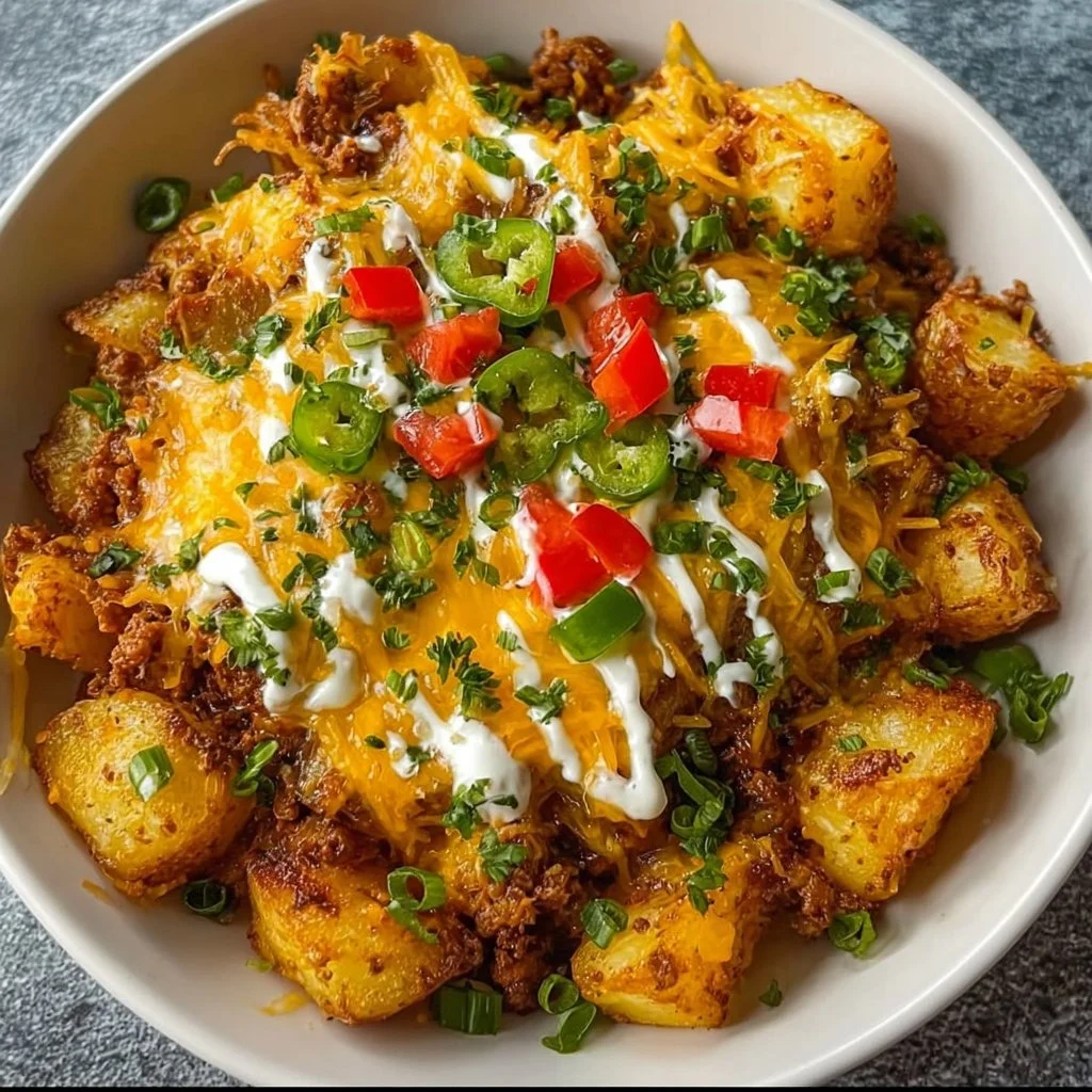 Cheesy Taco Potatoes