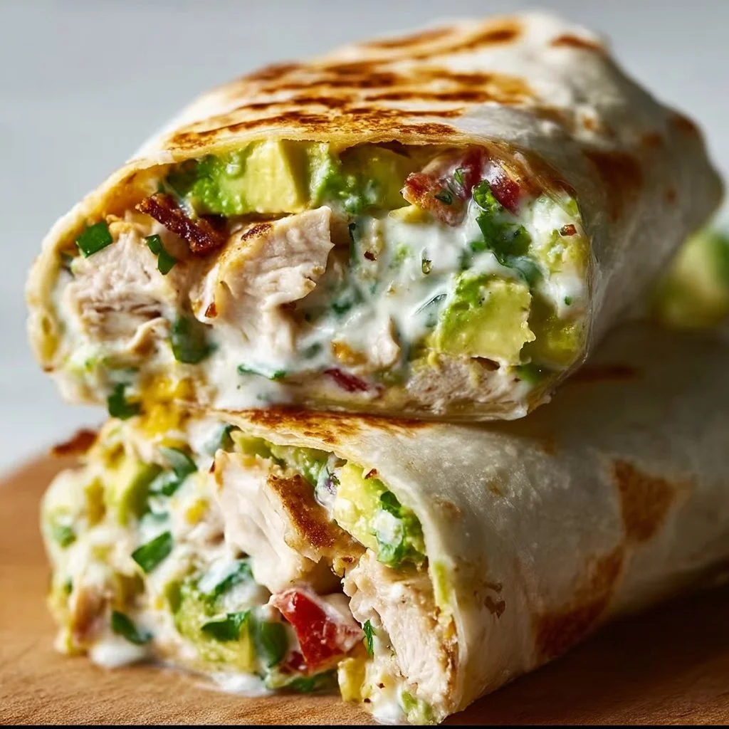 Chicken Avocado Ranch Burritos