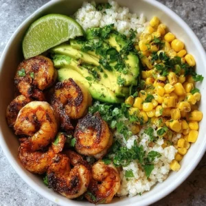 Delicious Chipotle Lime Shrimp Bowl with fresh ingredients and vibrant flavors