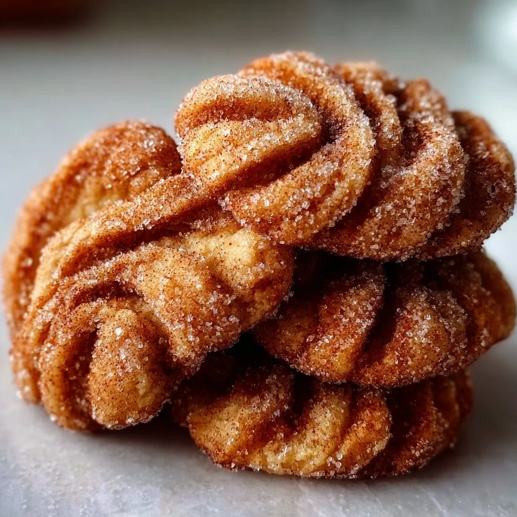 Churro Crinkle Cookies