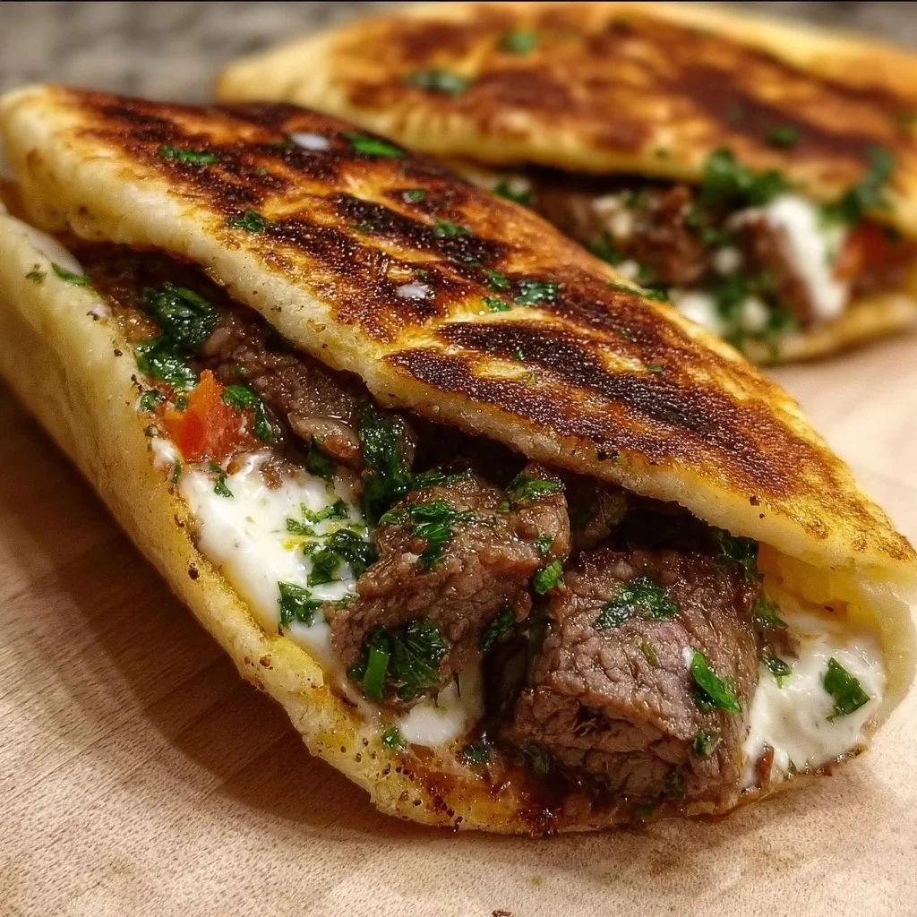 Grilled Lamb Pita Arayes