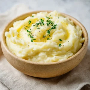 Creamy Instant Pot mashed potatoes served in a bowl