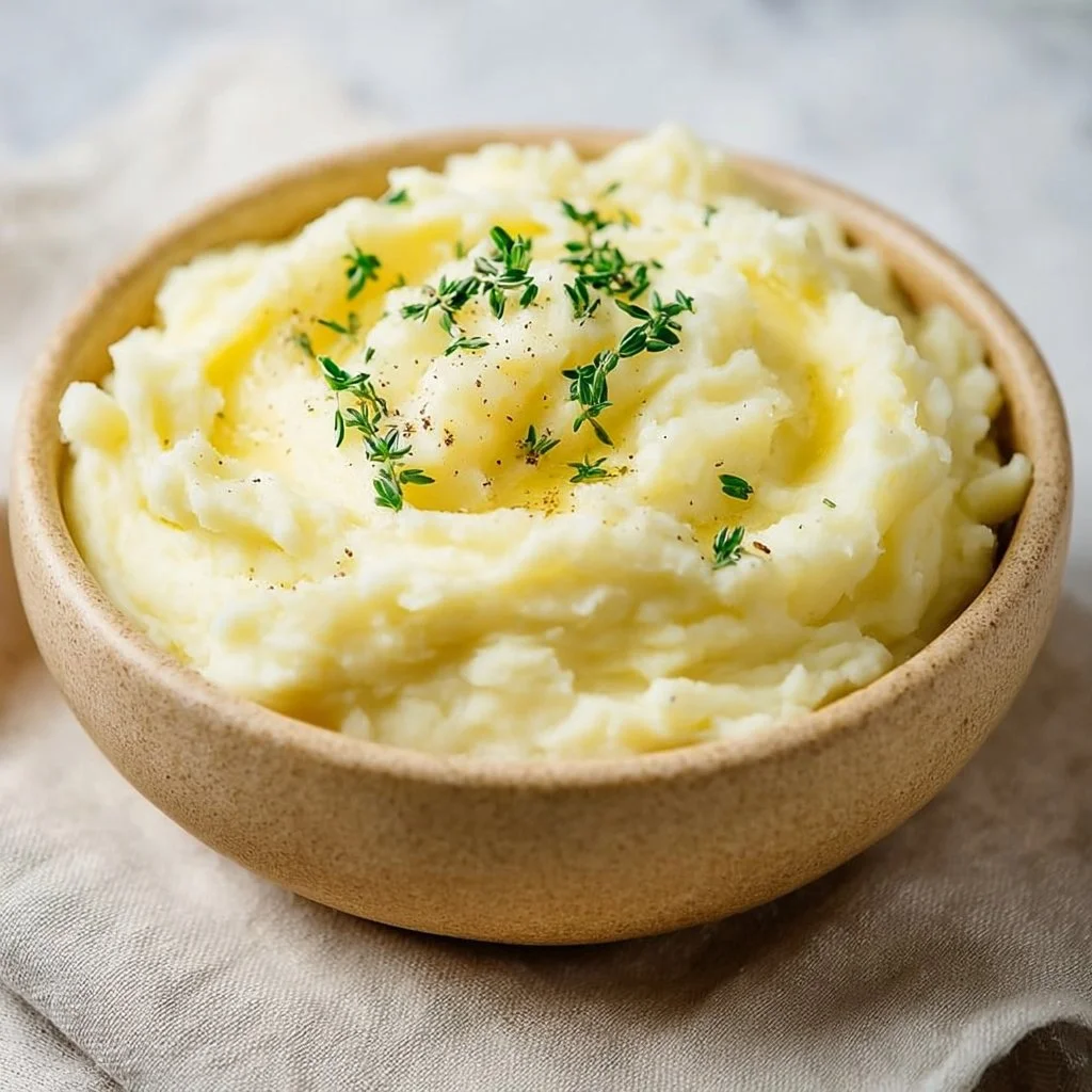 Creamy Instant Pot mashed potatoes served in a bowl