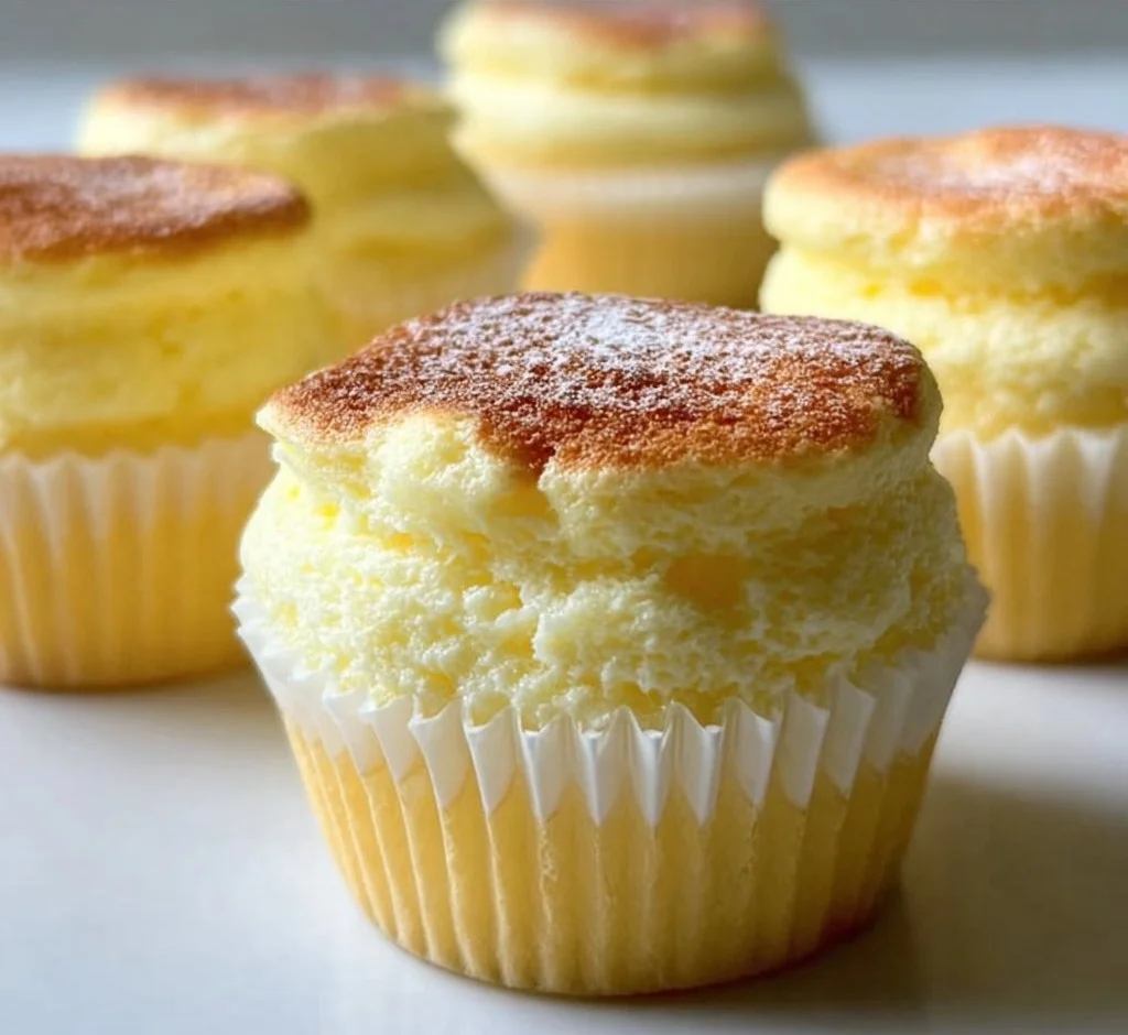 Japanese Cotton Cheesecake Cupcakes