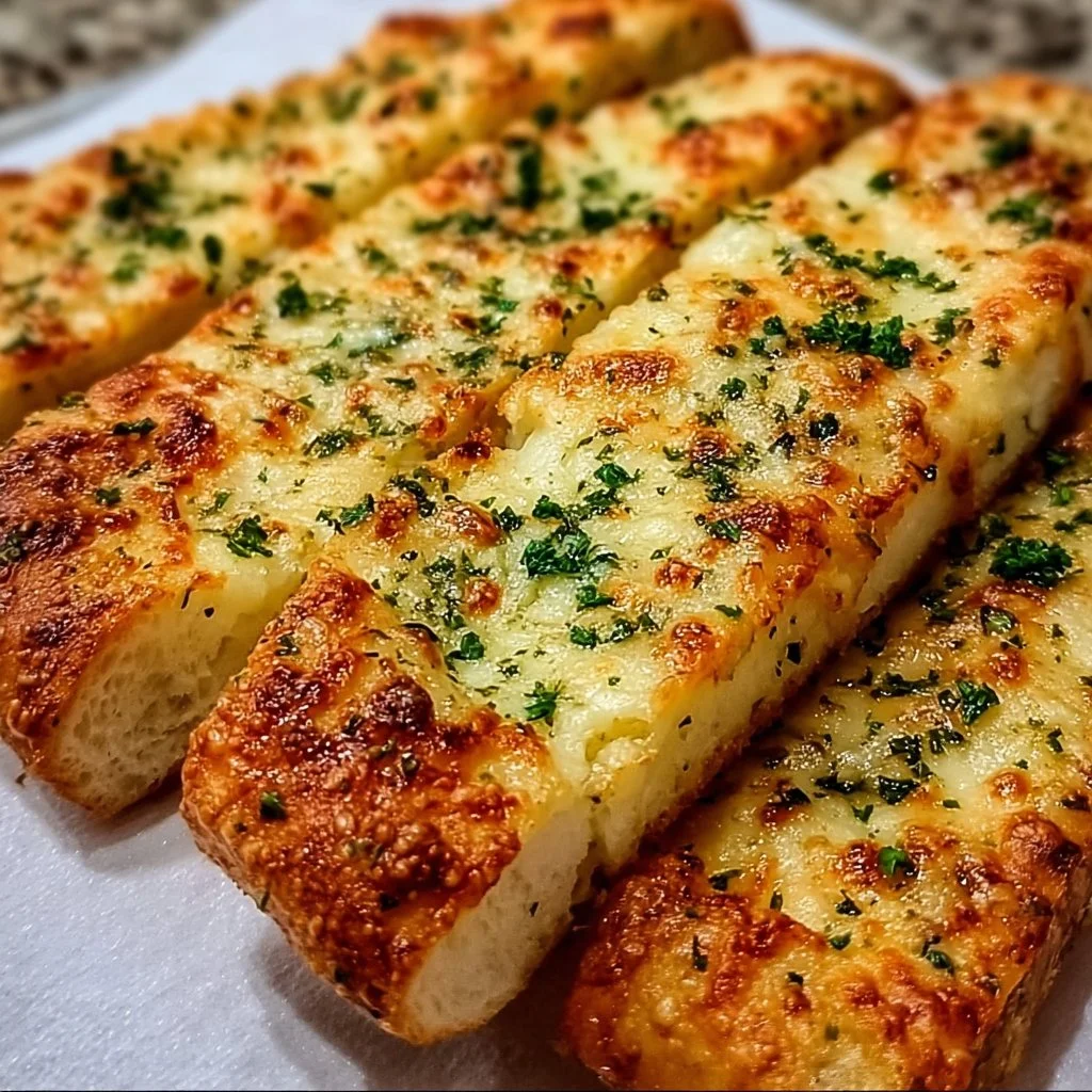 Keto Garlic Breadsticks