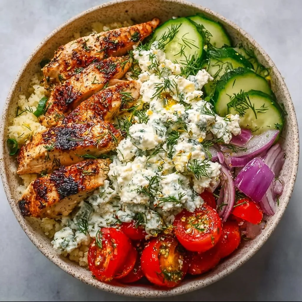 Low Carb Greek Chicken Bowls