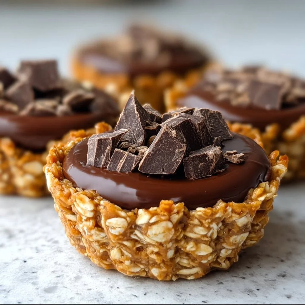 No Bake Peanut Butter Granola Cups