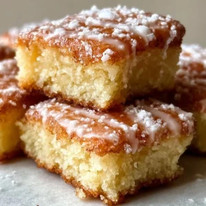 Delicious old-fashioned buttermilk donut bars on a rustic wooden table.