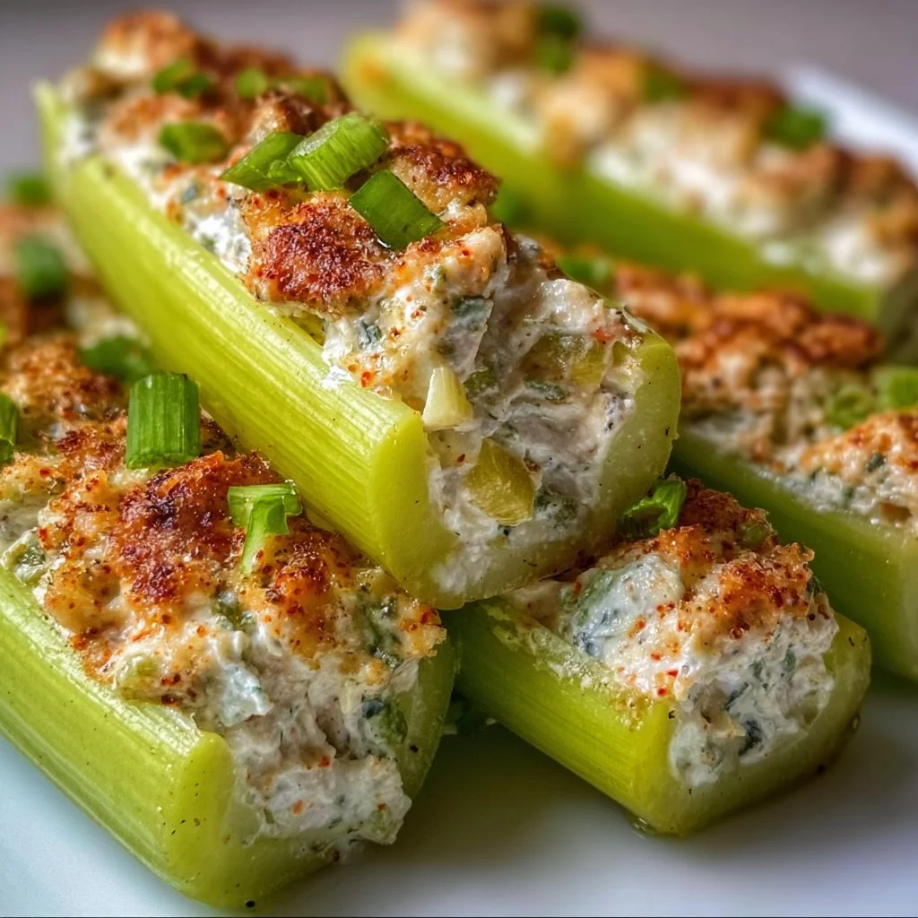 Outrageously Good Stuffed Celery