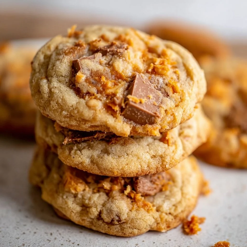 Peanut Butter Butterfinger Cookies