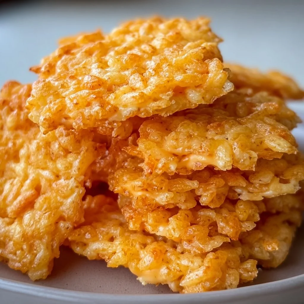 Rice Krispie Cheddar Crackers