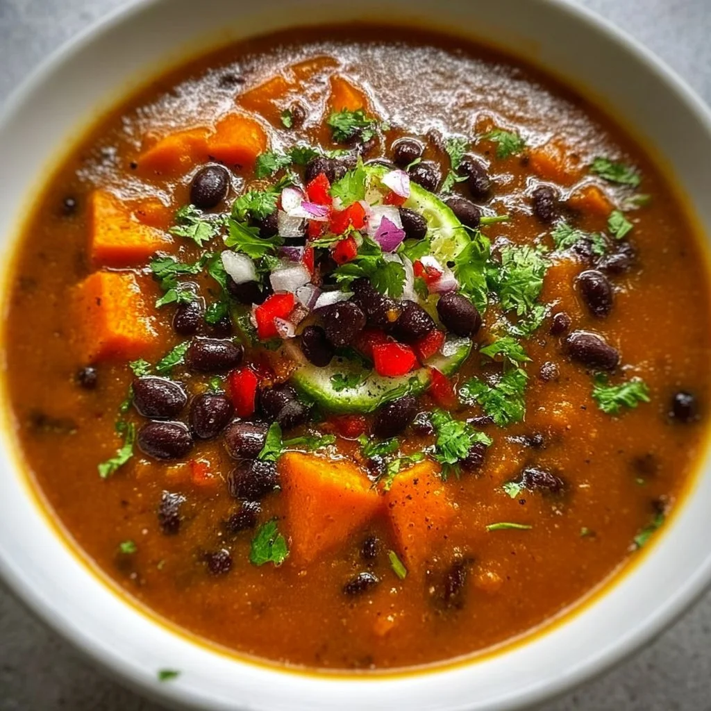 Sweet Potato & Black Bean Soup